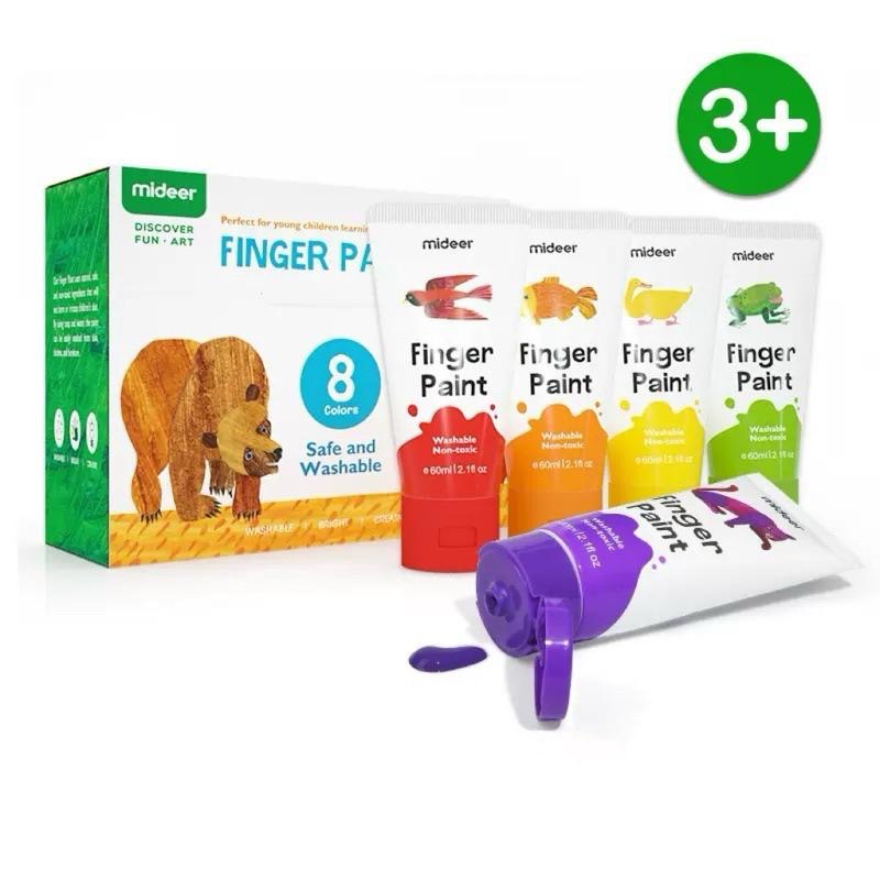 玩具｜mideer 可水洗手指顏料 好餓的毛毛蟲系列-細節圖2
