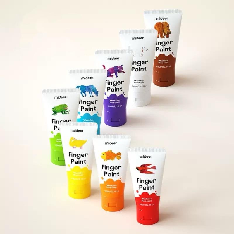 玩具｜mideer 可水洗手指顏料 好餓的毛毛蟲系列-細節圖3