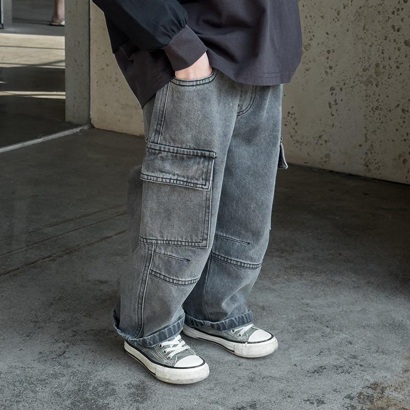 下裝｜春季直筒童裝牛仔褲 男童牛仔褲-細節圖2