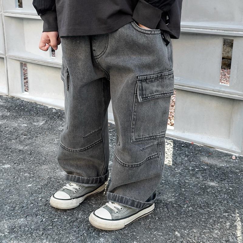 下裝｜春季直筒童裝牛仔褲 男童牛仔褲-細節圖3