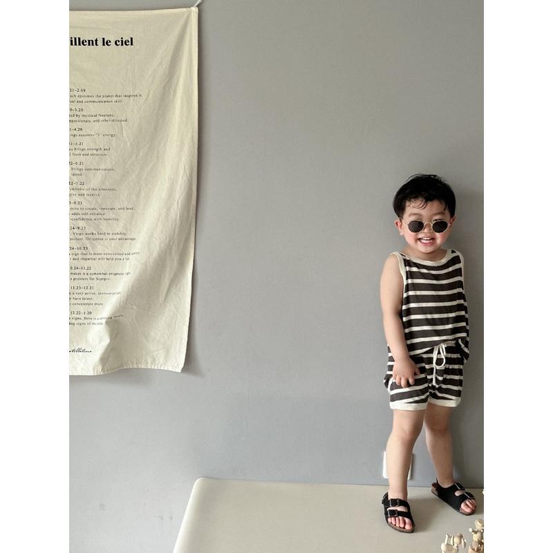 套裝｜夏季粗條紋套裝-細節圖7