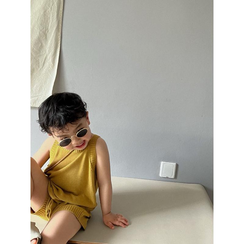 套裝｜夏季針織套裝 童裝 針織套裝 男童套裝 女童套裝-細節圖8