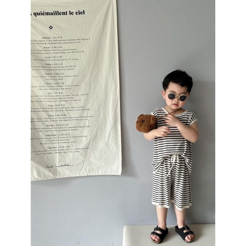 套裝｜條紋無袖套裝 男童套裝 夏季套裝 夏季童裝-細節圖4