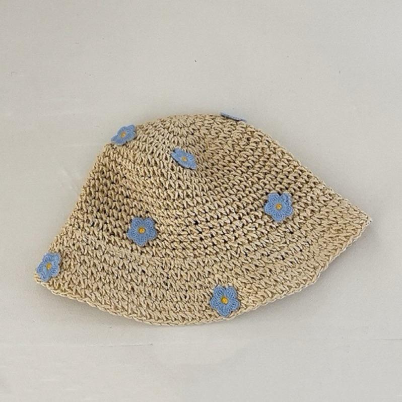 配件｜花朵編織帽 親子編織帽 親子漁夫帽 幼兒編織帽-細節圖4