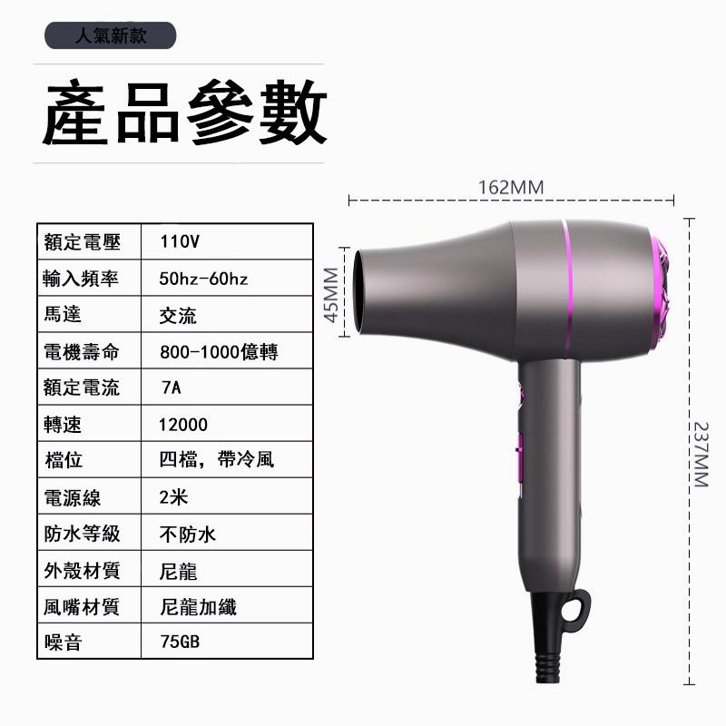 【臺灣現貨】 1800W吹風機 德國低輻射靜音技術吹風機 速幹  吹風機負離子 吹風機 速乾黑科技 安全保證 負離-細節圖9