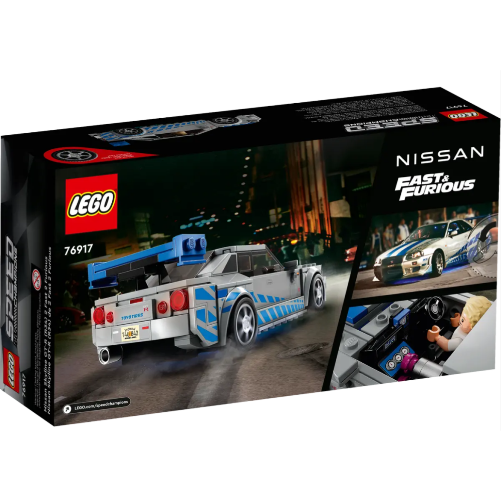 LEGO 76917 極速賽車 2 Fast 2 Furious Nissan Skyline GT-R (R34)-細節圖2