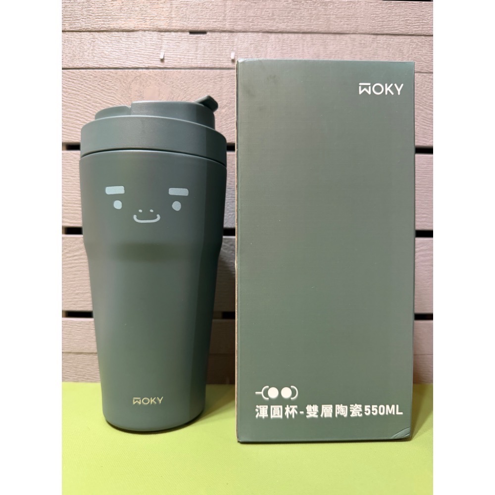 WOKY 沃廚 渾圓杯（雙層陶瓷款）保溫杯-規格圖2