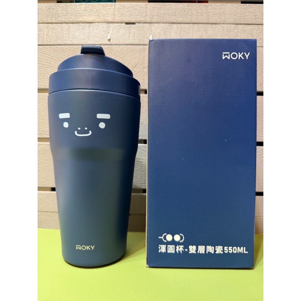 WOKY 沃廚 渾圓杯（雙層陶瓷款）保溫杯-規格圖2
