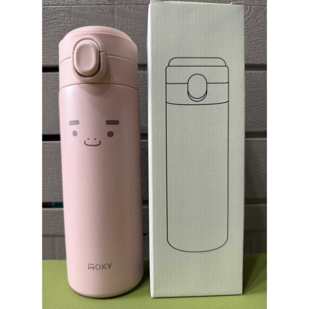 WOKY 沃廚 輕量彈蓋鈦陶瓷易潔層保溫瓶-規格圖2