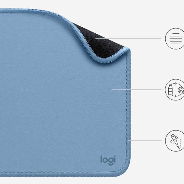 羅技 logitech STUDIO 系列 滑鼠墊 深玫瑰色 典雅藍 石墨黑-細節圖4