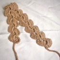 日本棉麻 純手工髮帶 小眾復古髮帶🧶貝殼髮帶 日本棉線 手工編 頭帶 文青 百搭-規格圖7