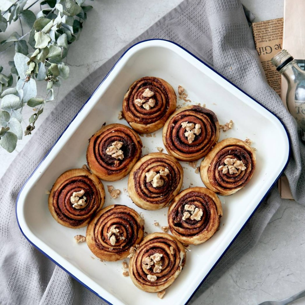 團購名店【Just a Bite Dessert】蜂蜜核桃肉桂捲 : 兩入一組-細節圖2