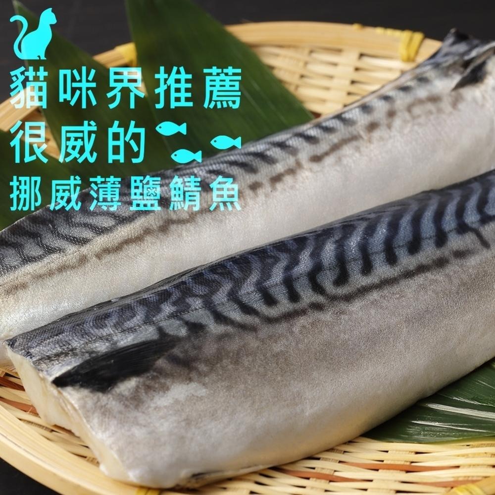 祥鈺水產｜挪威薄鹽鯖魚 特大片260克±20g/片-細節圖3