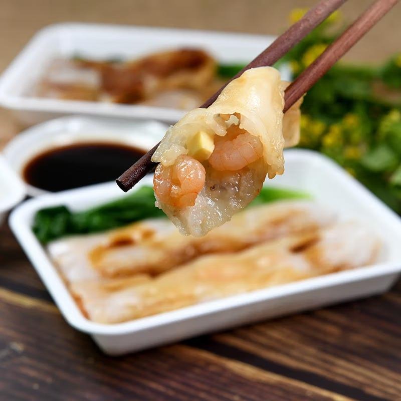 祥鈺水產｜翡翠鮮蝦河粉 400g/5入 港式飲茶 鮮蝦粉腸-細節圖3