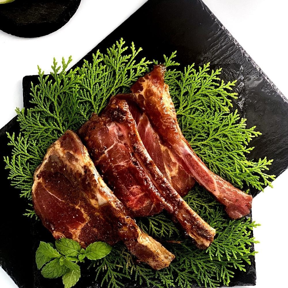 祥鈺水產｜調味戰斧豬排/小  3入  烤肉 露營 中秋-細節圖2