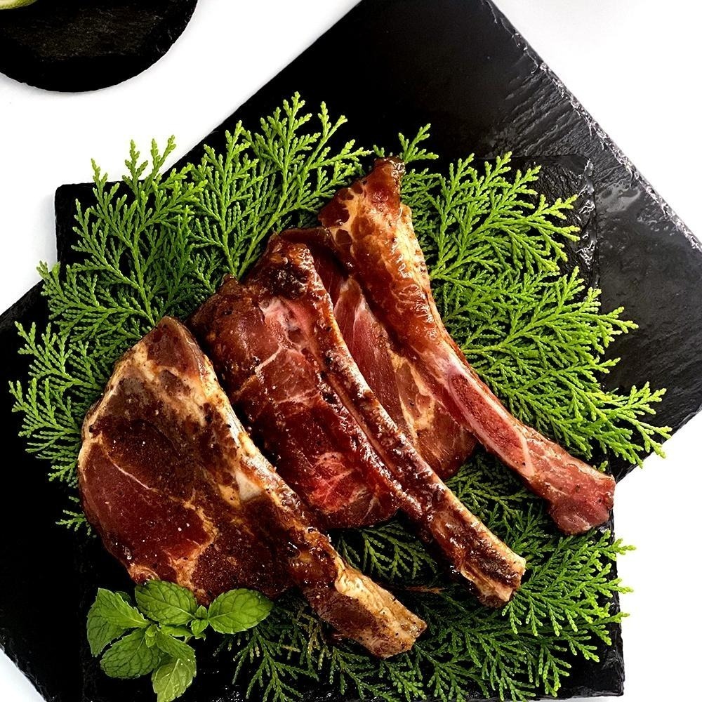 祥鈺水產｜調味戰斧豬排/小  3入  烤肉 露營 中秋-細節圖2