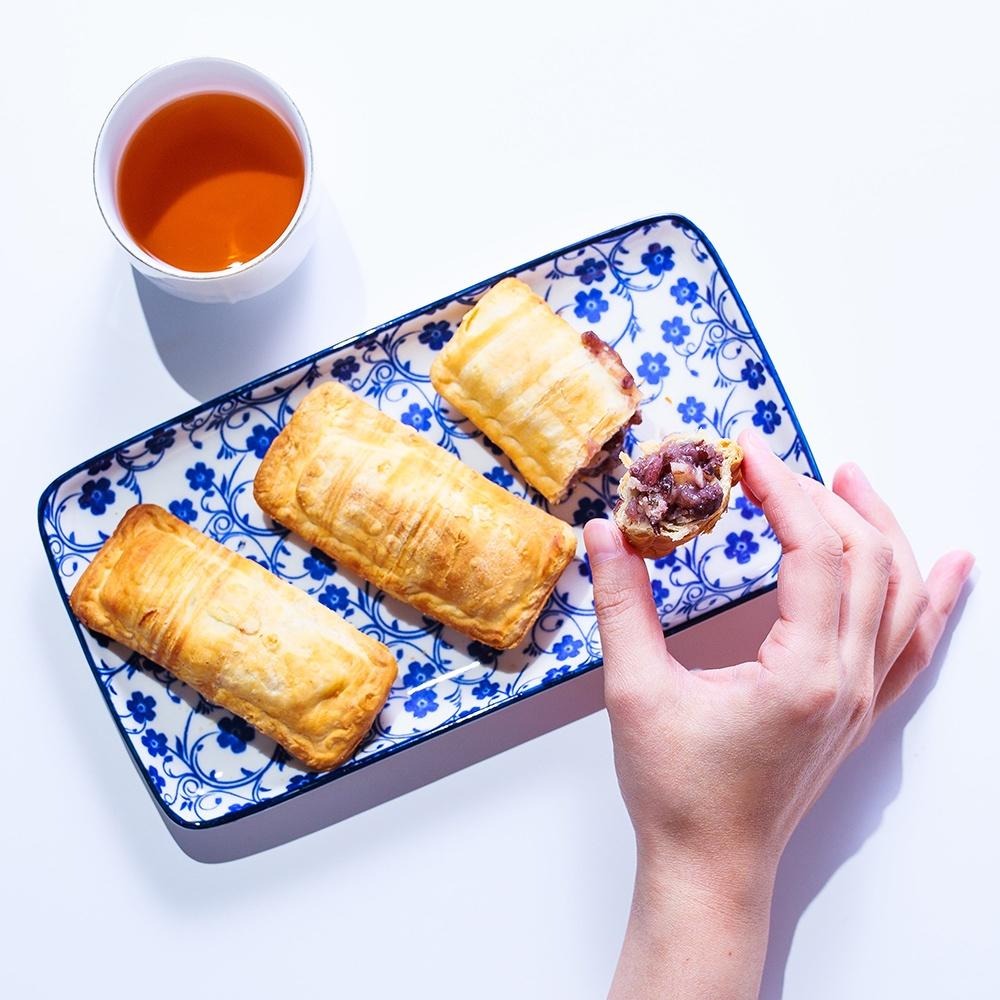 祥鈺水產｜紅豆蓮子派 獨家銷售 冷凍食品 奶素-細節圖2