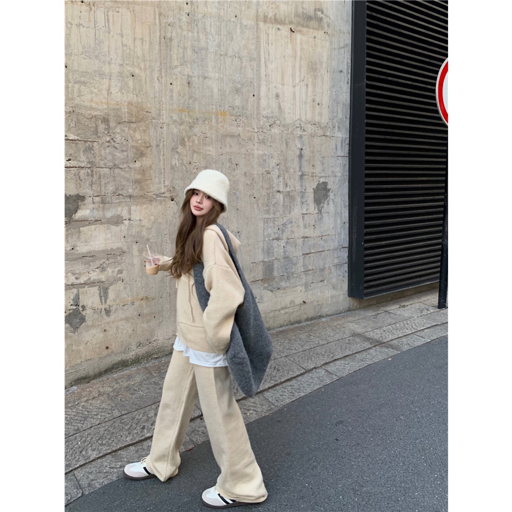 慵懶休閒帽T兩件套套裝-細節圖3