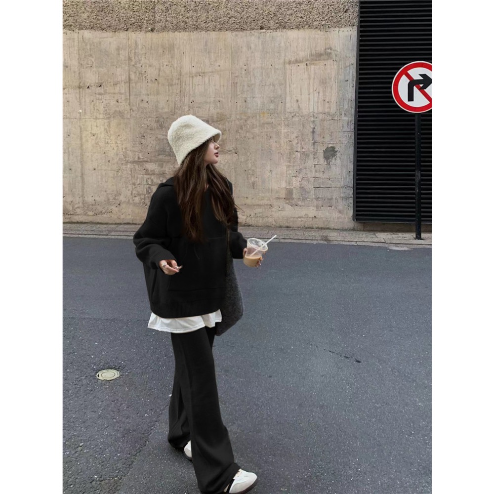 慵懶休閒帽T兩件套套裝-細節圖5