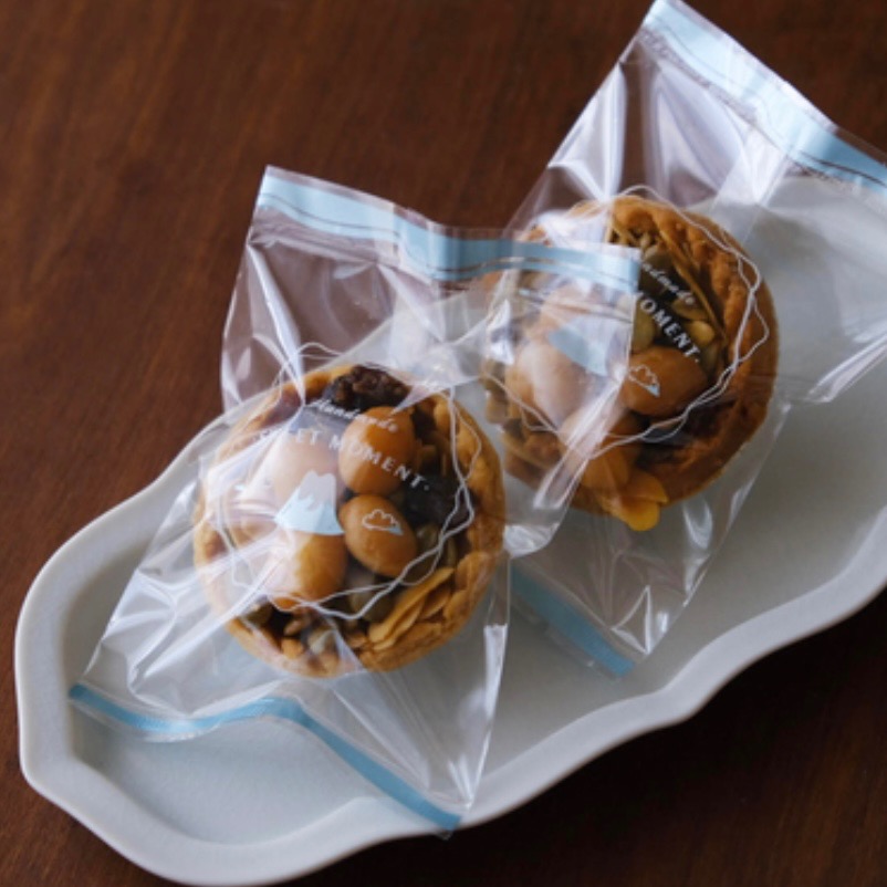【麥歡樂】富士小鎮點心袋  餅乾 豆塔 布列塔尼 雪Q餅 包裝袋 機封袋【烘焙材料】-細節圖2