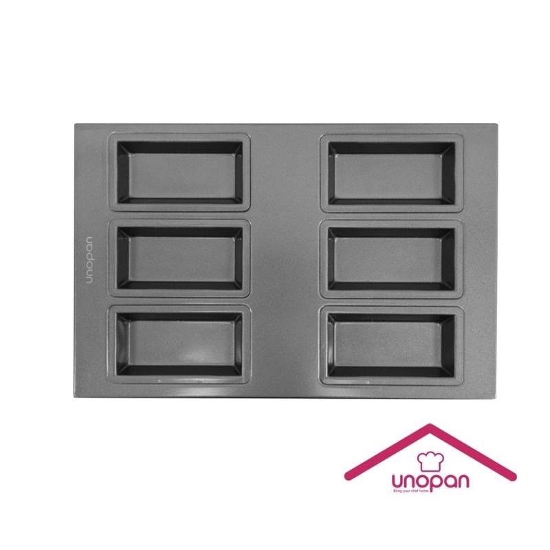 【麥歡樂】三能  UNOPAN  6連費南雪模 蛋糕模 經典常溫蛋糕 多連蛋糕 UN11012不沾 屋諾【烘焙材料】-細節圖2