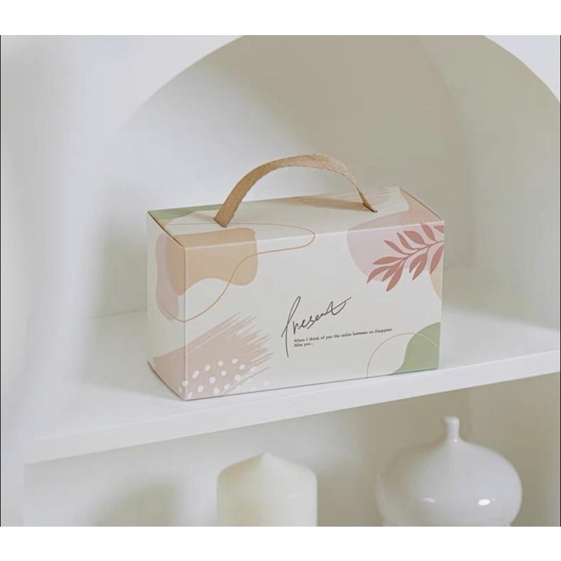 【麥歡樂】包裝盒 簡約清新 手提餅乾盒 牛軋糖 糯米船 達克瓦茲 太妃糖  雪Q餅 餅乾 鳳梨酥盒 提盒【烘焙材料】-細節圖3