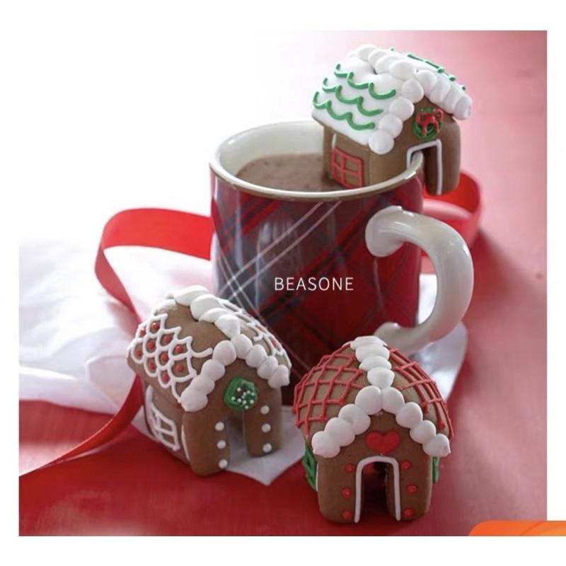 【麥歡樂】聖誕節 薑餅屋 迷你小屋 餅乾切模 按壓餅乾模具翻糖 切模 壓模【烘焙材料】-細節圖2