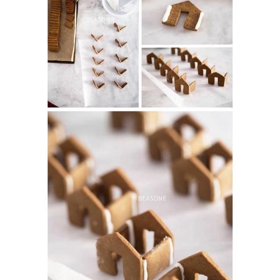 【麥歡樂】聖誕節 薑餅屋 迷你小屋 餅乾切模 按壓餅乾模具翻糖 切模 壓模【烘焙材料】-細節圖8