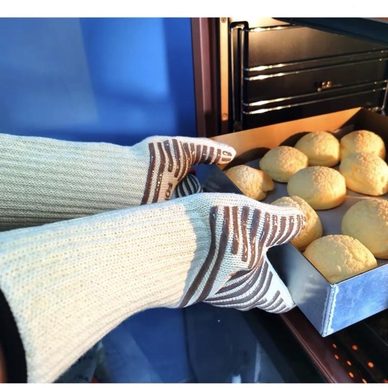 【麥歡樂】特價 法焙客 隔熱手套 加長 五指 耐熱高溫手套 加長 微波爐烤箱 加厚防滑 隔熱 防燙【烘焙材料】-細節圖2