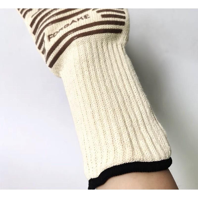 【麥歡樂】特價 法焙客 隔熱手套 加長 五指 耐熱高溫手套 加長 微波爐烤箱 加厚防滑 隔熱 防燙【烘焙材料】-細節圖3