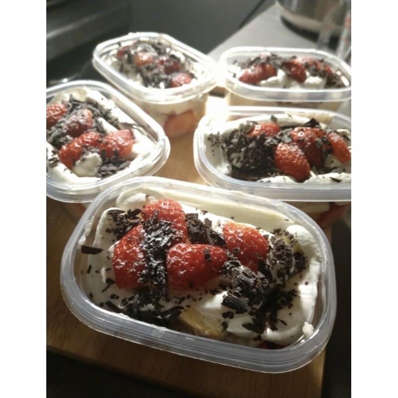 【麥歡樂】10入 草莓寶盒 千層蛋糕盒 蘿蔔糕盒 千層盒 水果盒280ml【烘焙材料】-細節圖2