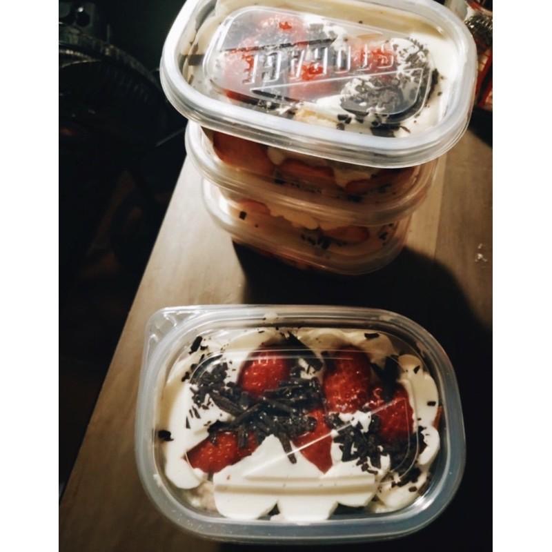 【麥歡樂】10入 草莓寶盒 千層蛋糕盒 蘿蔔糕盒 千層盒 水果盒280ml【烘焙材料】-細節圖4