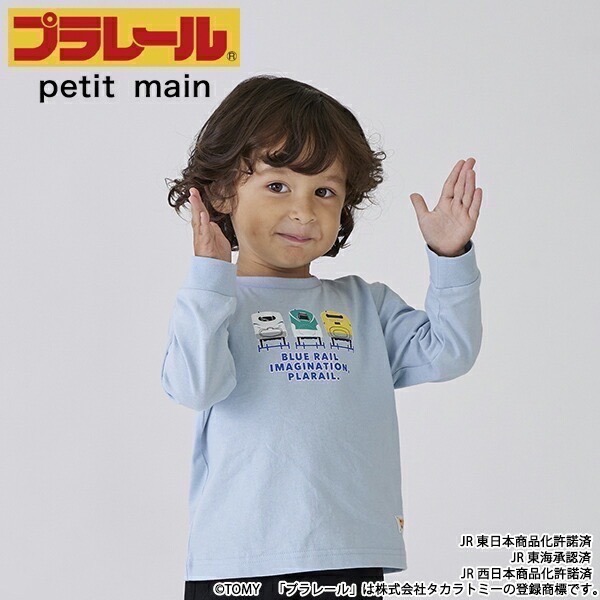 日本童裝-Petit Main X TOMICA 聯名長T(現貨)-細節圖3