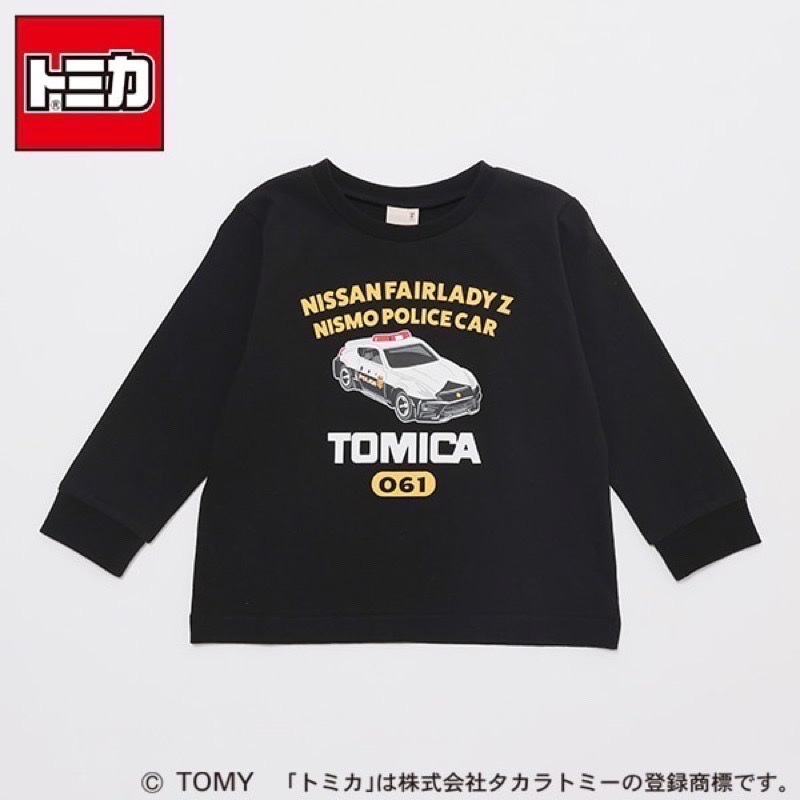 現貨日本童裝-Petit Main X TOMICA 聯名長T-細節圖3