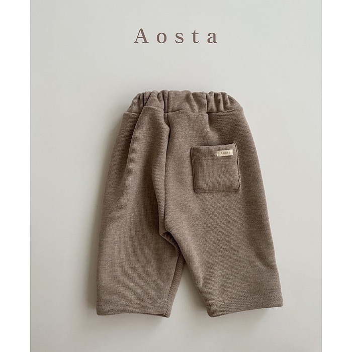 現貨韓國Aosta-厚絨針織褲-細節圖2