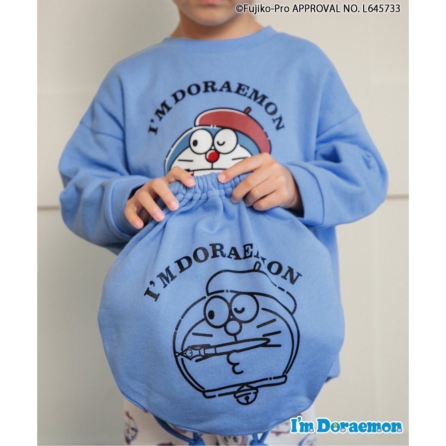 現貨日本童裝Apres x Doraemon 哆啦A夢附收納袋-細節圖4