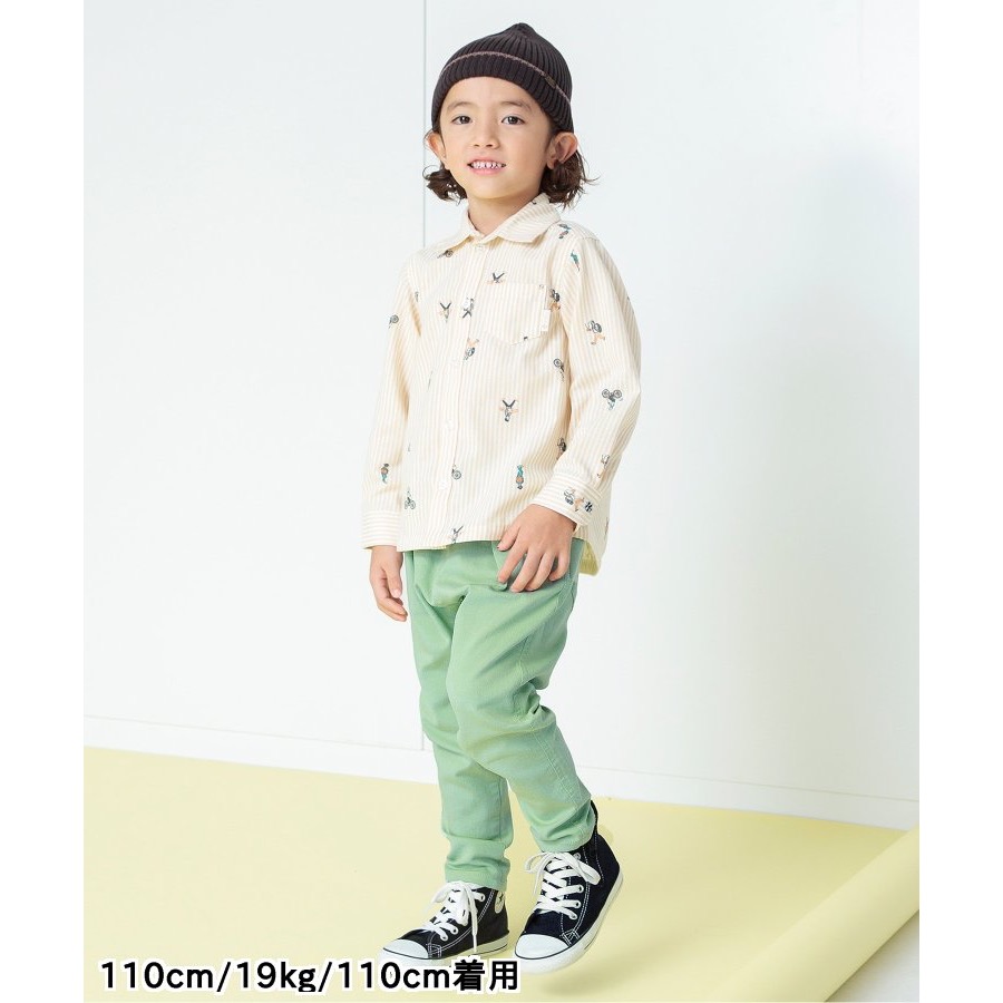 日本童裝BZ-極輕系列長褲-腰部繩錐型褲-細節圖2