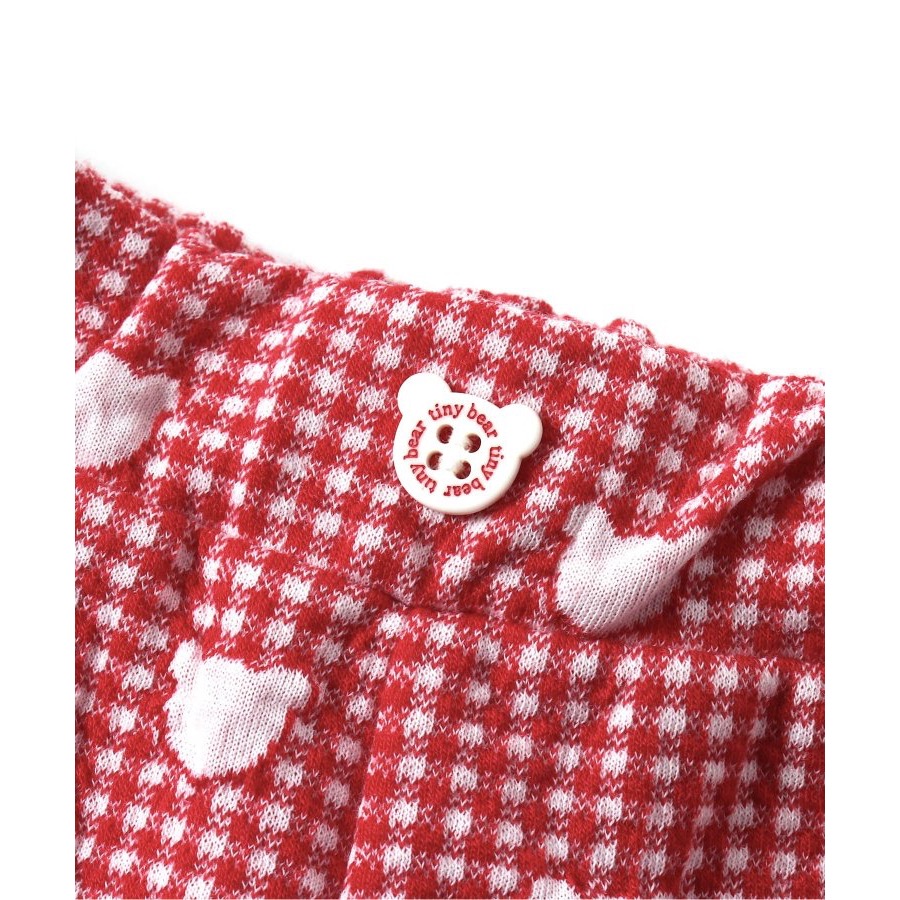 日本童裝Apres-Tiny bear聯名小熊格子褲-細節圖5