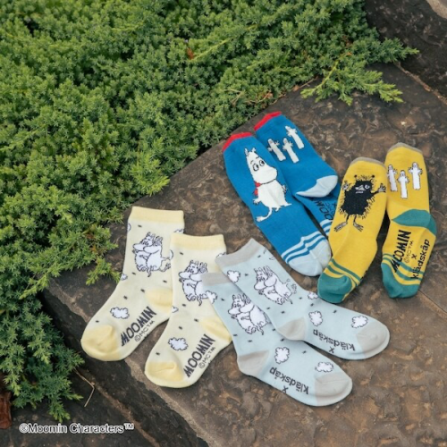 日本童裝-Kladskap x Moomin 聯名款襪子
