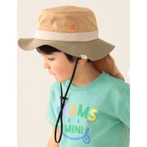 日本品牌-BEAMS mini 雙色漁夫帽(可收納）