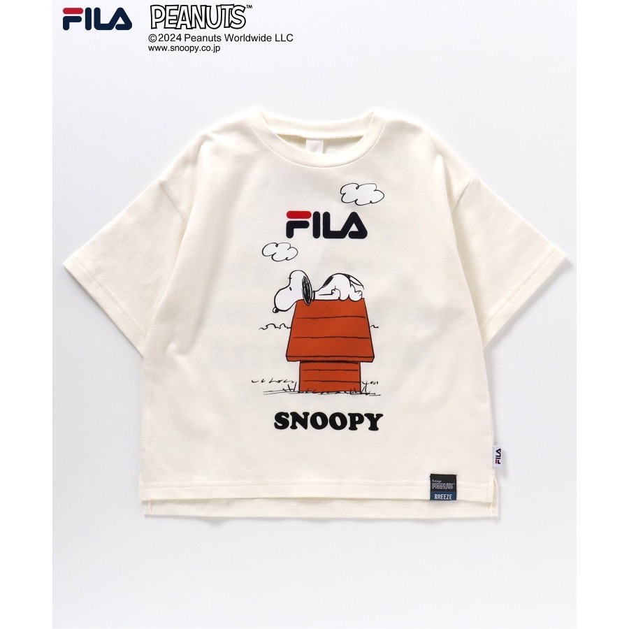 日本童裝-FILA x 史努比聯名款短袖上衣-細節圖5