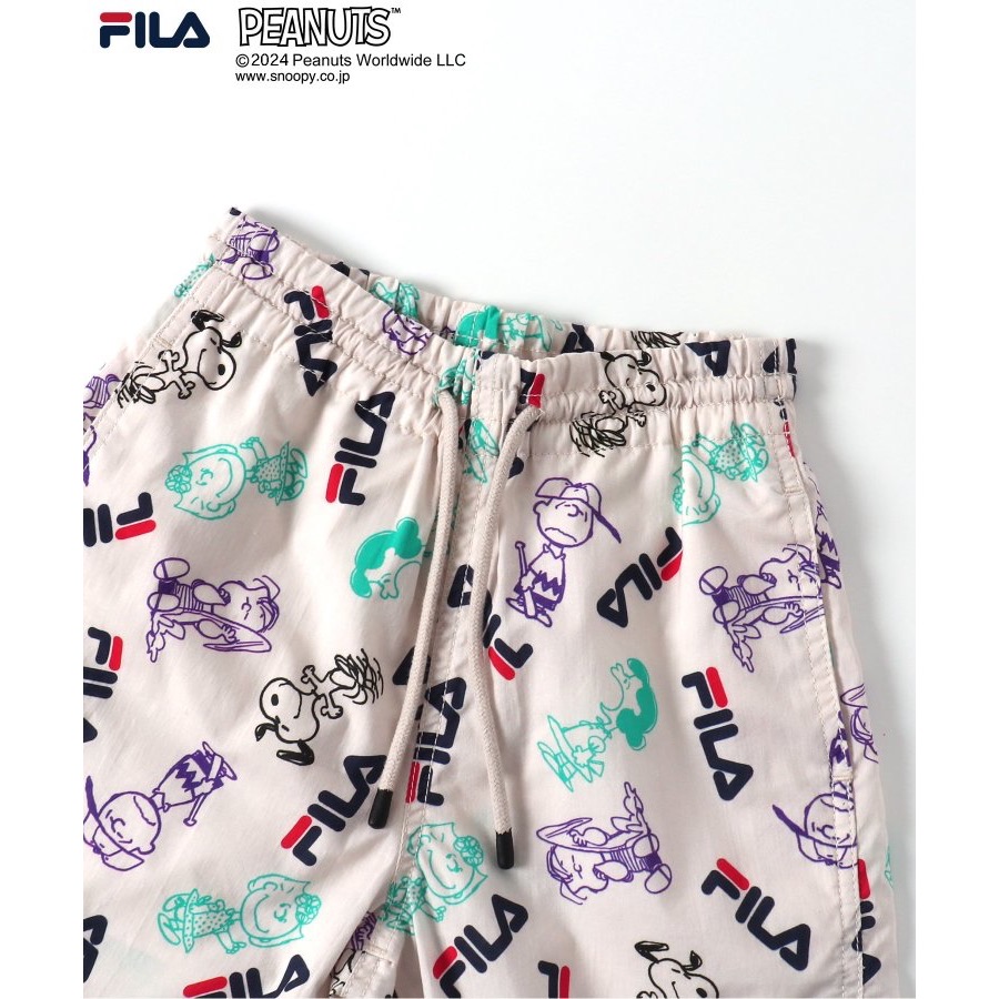 日本童裝-FILA x 史努比聯名款短褲-細節圖3