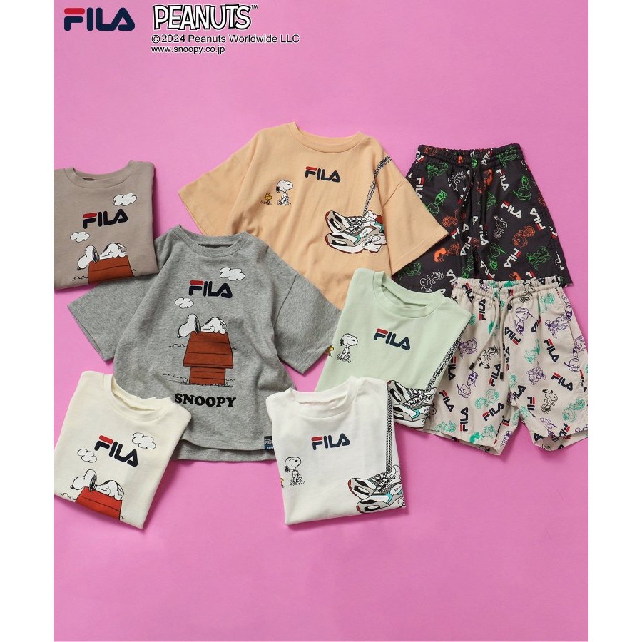 日本童裝-FILA x 史努比聯名款短褲-細節圖8