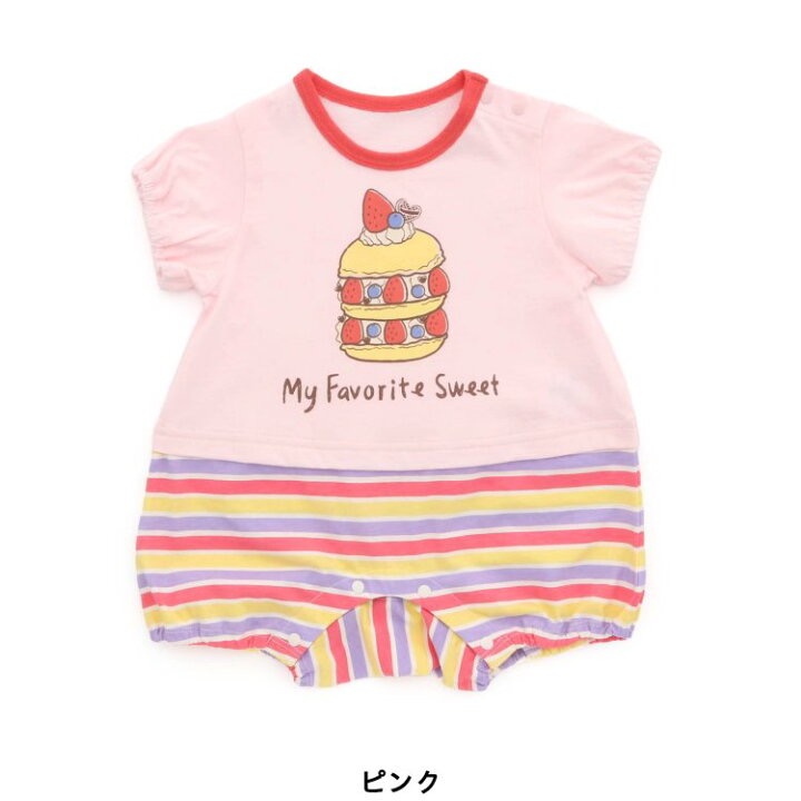 日本童裝-夏日Baby男女寶短袖連身裝-細節圖4