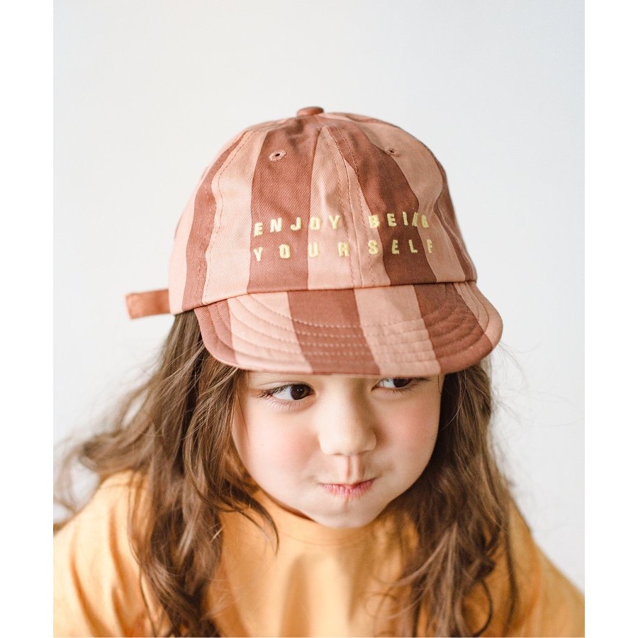 日本童裝-刺繡logo親子帽-細節圖2