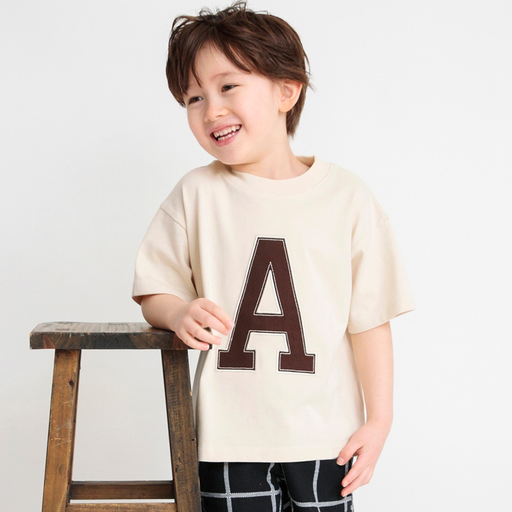 日本童裝-美式字母短tee-細節圖4