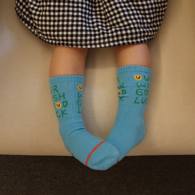 韓國製插畫止滑親子襪-細節圖6