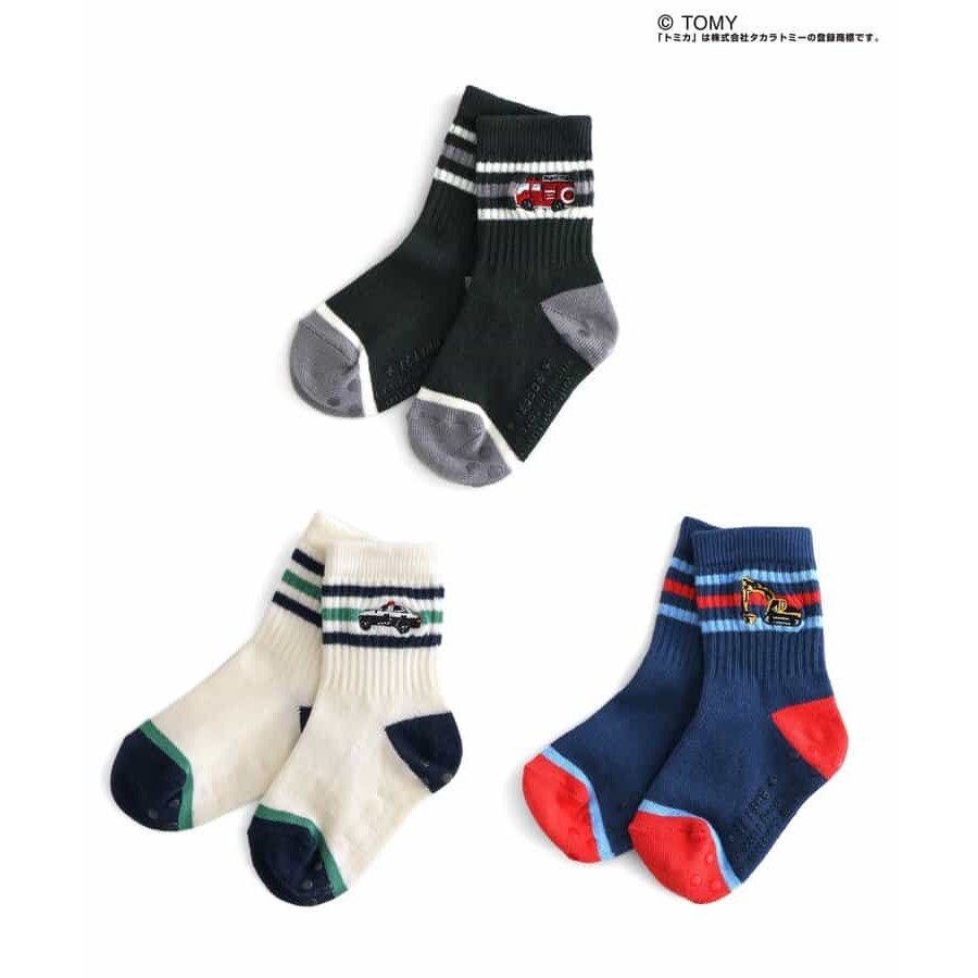 日本童裝｜Tomica襪子3雙禮盒組（現貨）-細節圖3