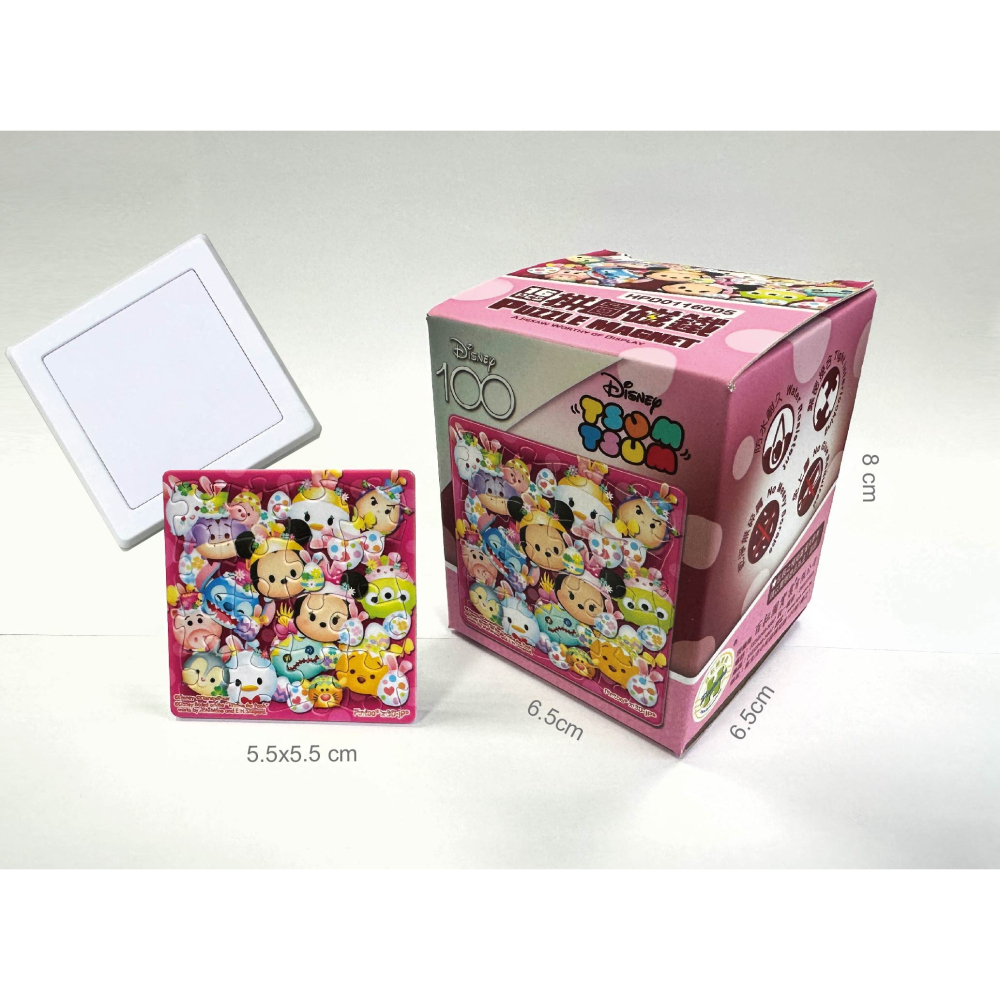 Disney Tsum Tsum (1)拼圖磁鐵16片(方)-D005-細節圖2