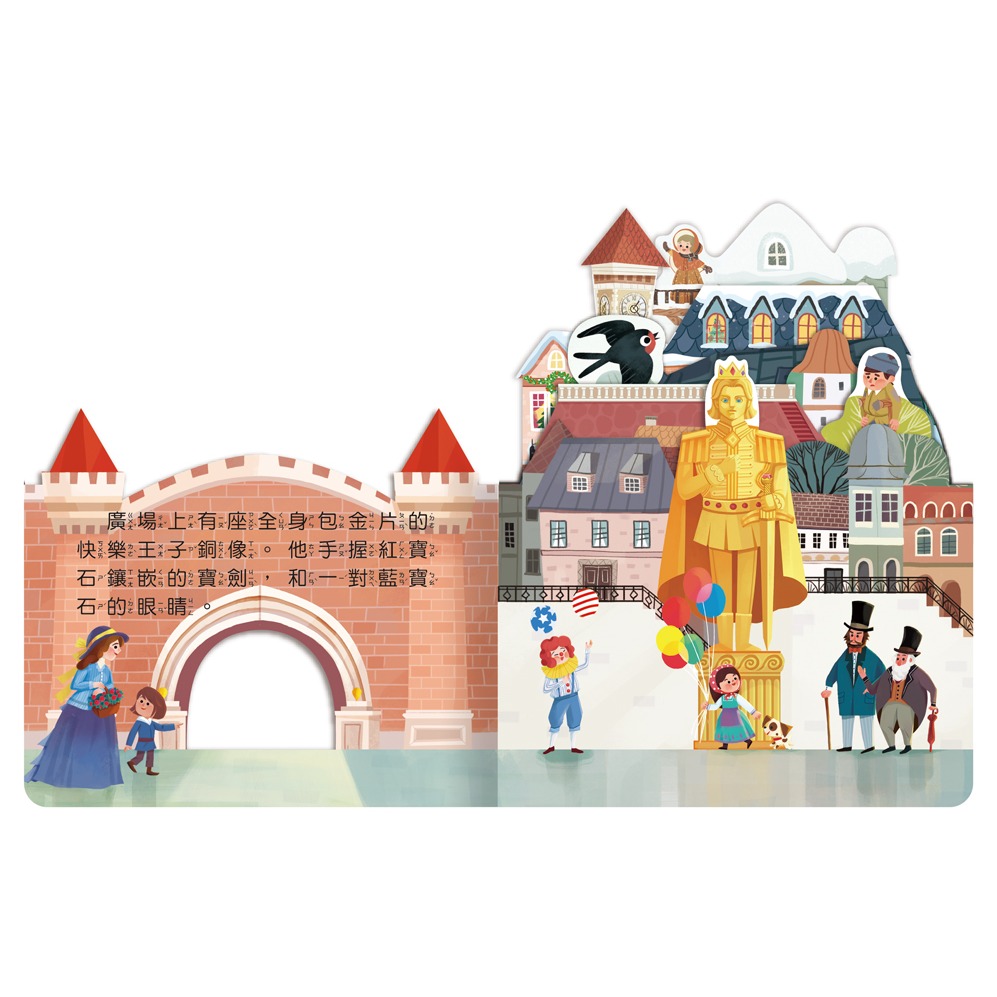 房子童話書 白雪公主/人魚公主/快樂王子/醜小鴨-細節圖5